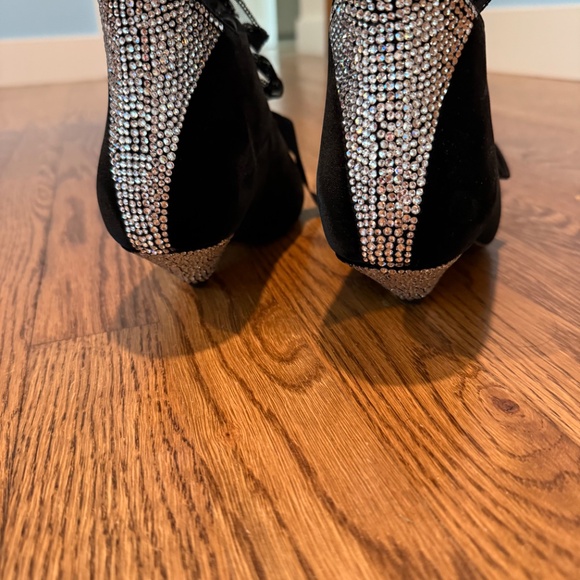 Crystal and velvet booties - Picture 3 of 6